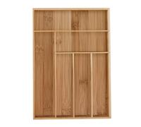 Relaxdays Range-couvert bambou 6 compartiments