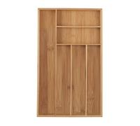 Relaxdays Range-couvert bambou 6 compartiments