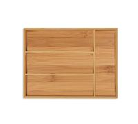 Relaxdays Range-couvert bambou 4 compartiments