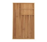 Relaxdays Range-couvert bambou 6 compartiments