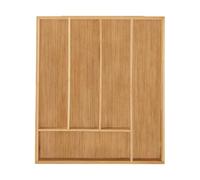 Relaxdays Lot de 2 Range-couverts 5 compartiments