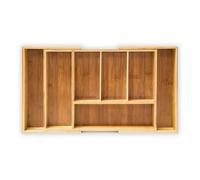 Relaxdays Range-Couverts ajustable bambou