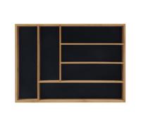 Relaxdays Range-couverts en bambou