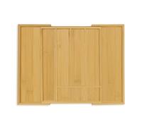Relaxdays Range-Couverts, Extensible, 5 à 7 Compartiments, système de rangemenr pour Le tiroir, Bambou et MDF, Nature