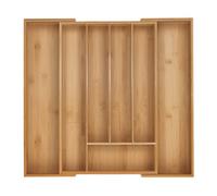 Relaxdays Range-couverts extensible en bambou