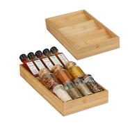 Relaxdays Range-épices pour le tiroir en lot de 2