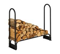 Relaxdays Rangement de cheminée en métal 110 cm