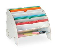 Relaxdays Rangement documents avec 6 compartiments