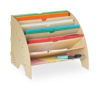 Relaxdays Rangement documents avec 6 compartiments