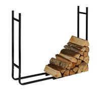 Relaxdays Rangement pour bûches en métal