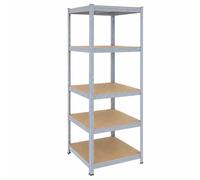 Relaxdays Rayonnage gris 5 niveaux