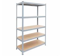 Relaxdays Rayonnage gris 5 niveaux