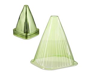 Relaxdays Reaxdays Cloche à Salade, Lot de 32, PVC, Protection Contre Le Gel et Les escargots, HLP : 22 x 19 x 19 cm, Verte