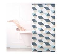 Relaxdays Store de baignoire design géométrique