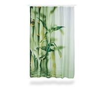 Relaxdays Rideau de douche motif bambou polyestere