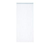 Relaxdays Rideau de Fil avec Passage Tringle, Peut être Raccourci, Portes, fenêtres, diverses Tailles, Lavable, argenté