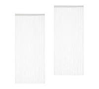 Relaxdays Rideau de fils blanc