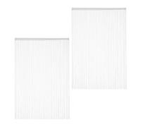 Relaxdays Rideau de fils blanc