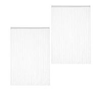 Relaxdays Rideau de fils blanc