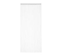 Relaxdays Rideau passe-tringle, pour portes ou fenêtres, lavable, peut être raccourci, 90 x 245 cm, blanc