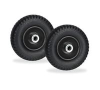 Relaxdays Roue de brouette 2.50-4 en lot de 2