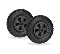 Relaxdays Roue de brouette 2.50-4 en lot de 2