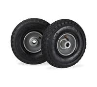Relaxdays Roue de brouette 3.00-4 Set de 2
