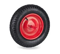 Relaxdays Roue de brouette 3.50-8 avec axe