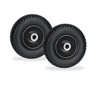 Relaxdays Roue de brouette 2.50-4 en lot de 2
