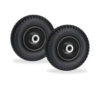 Relaxdays Roue de brouette 2.50-4 en lot de 2