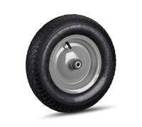 Relaxdays Roue de brouette noir-gris en lot de 4