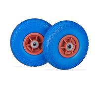 Relaxdays Roues de diable PU jeu de 2 4.1/3.5-4