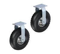 Relaxdays Roulette fixe 3.00-4 lot de 2