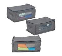 Relaxdays Sacs de rangement jeu de 3