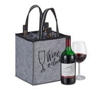 Relaxdays Sac pour 9 bouteilles