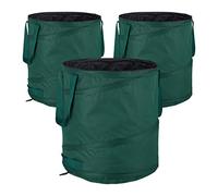 Relaxdays Lot 3 sacs à déchets de jardin 60 L