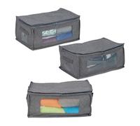Relaxdays Sacs de rangement jeu de 3