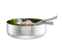 Relaxdays Saladier inox avec couverts à salade
