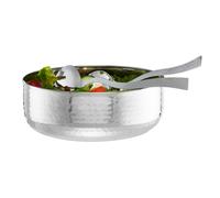 Relaxdays Saladier inox avec couverts à salade