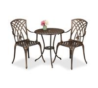 Relaxdays Salon de jardin pour 2 personnes