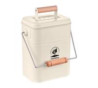 Relaxdays Seau à Compost, 3,5 litres, 26 x 20,5 x 14 cm, 2 filtres à Charbon Actif, Couvercle, Anse, Cuisine