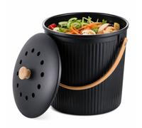 Relaxdays Seau à compost rond 5,6 L