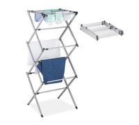 Relaxdays Séchoir à linge pliable et extensible