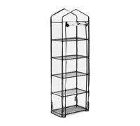 Relaxdays Serre de balcon avec bâche en PVC