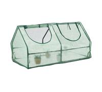 Relaxdays Serre de jardin en PE avec 2 fenêtres