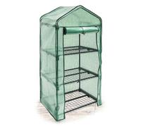 Relaxdays Serre De Jardin Étagère De Jardin Avec Bâche Amovible Balcon Terrasse Tente Vert