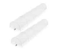 Relaxdays Serre, Lot de 2, 3,7 m de Long, en bâche en PVC, Tunnel de Culture, Plantes, Transparent