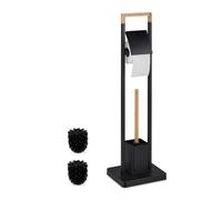 Relaxdays Serviteur bambou & acier inoxydable