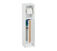 Relaxdays Serviteur de papier toilette blanc
