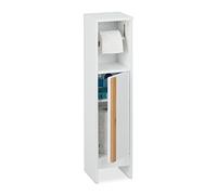 Relaxdays Serviteur de papier toilette blanc